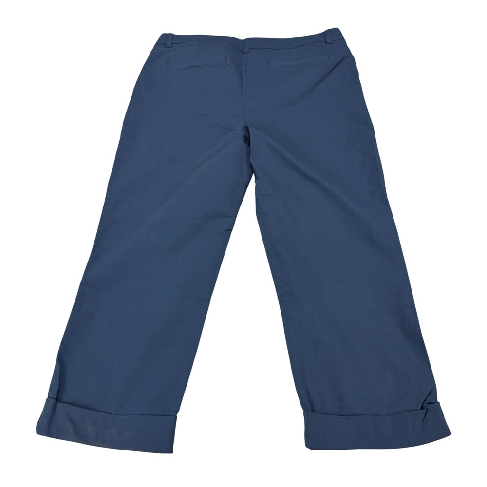 Maurices Womens Crop Bengaline Mid Rise Blue Dress Pants 18W NWT MSRP $44‎